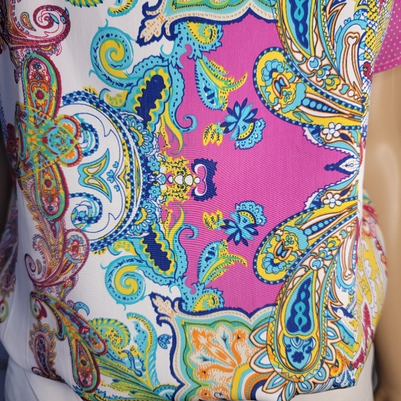 NORM THOMPSON BEAUTIFUL WOMEN'S BLOUSE SIZE SMALL Multicolored - Picture 14 of 17